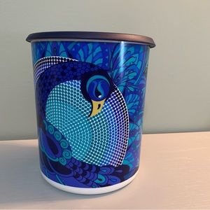 Tupperware Peacock Canister New Rare